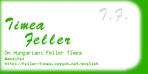 timea feller business card